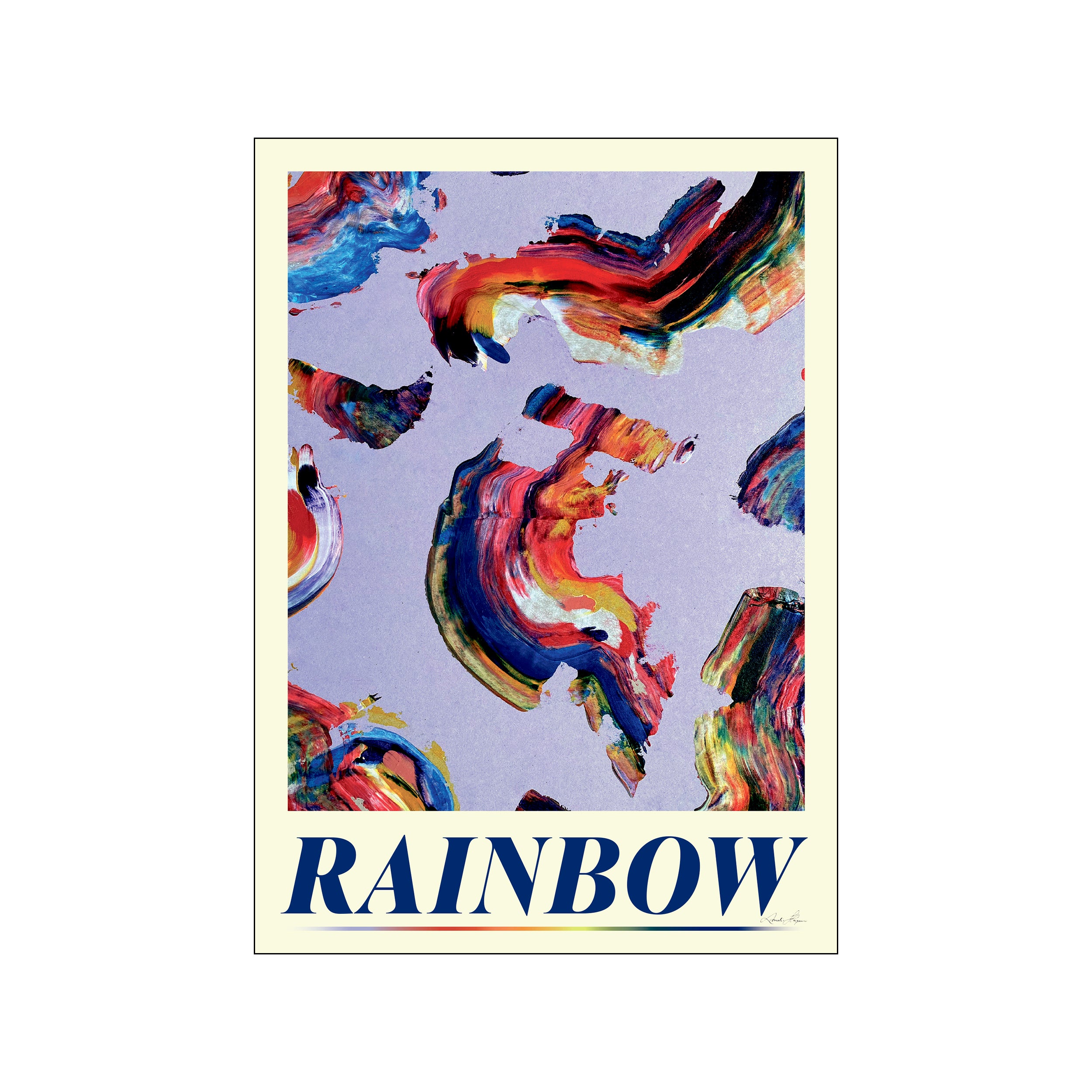 Rainbow plakat - A3